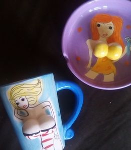 *BOOBS* teacup & dish